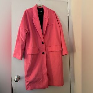Zara Hot Pink Coat